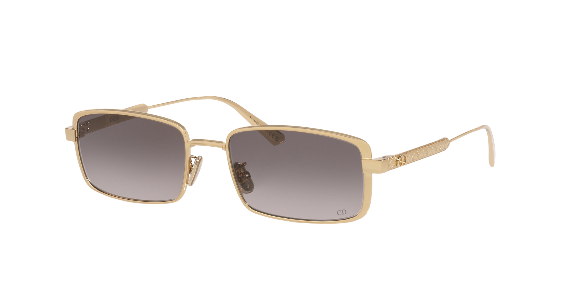 DIOR Woman Sunglass Diorcannage CD40210U - Frame color: Yellow, Lens color: Grey Gradient