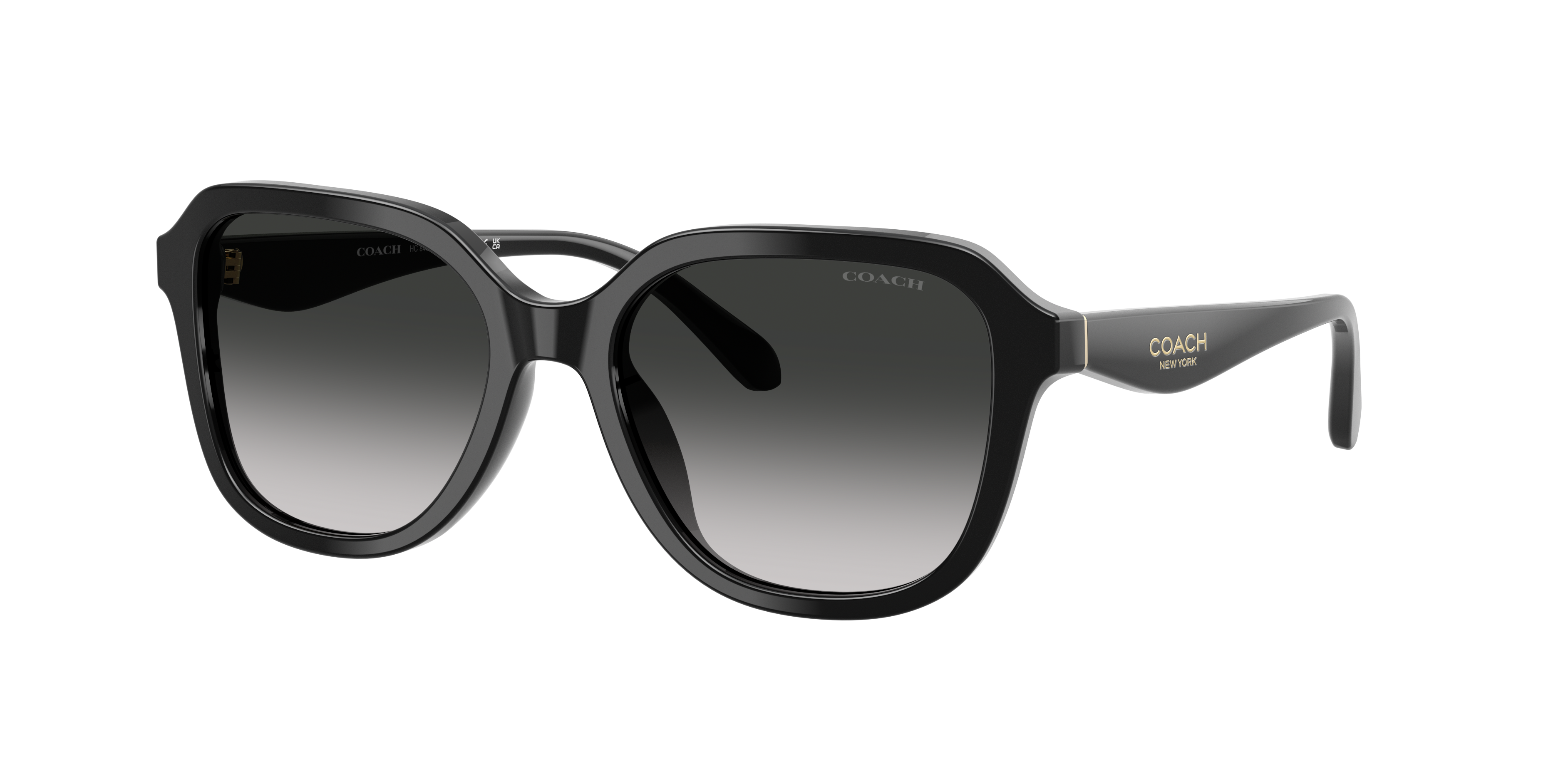 Coach Woman Sunglass CBY87 -  Frame color: Black, Lens color: Grey Gradient