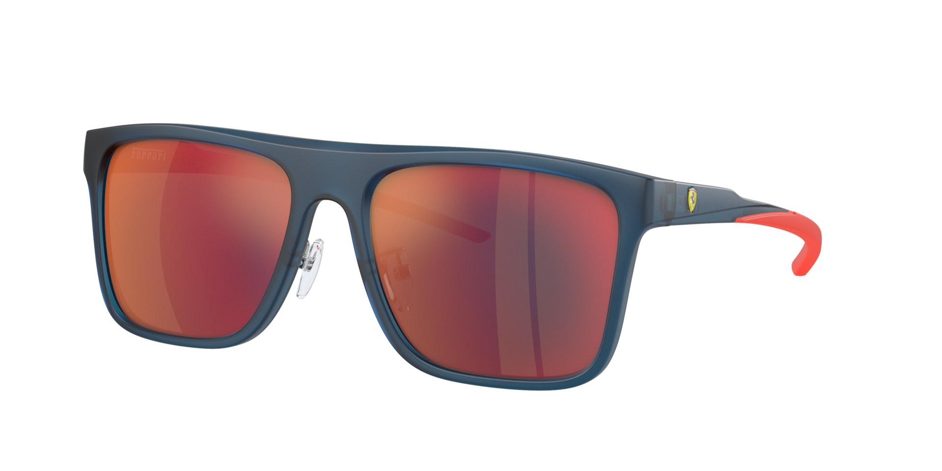 SCUDERIA FERRARI Man Sunglasses FZ6006F  -  Frame color: Opal Blue, Lens color: Mirror Red Blue