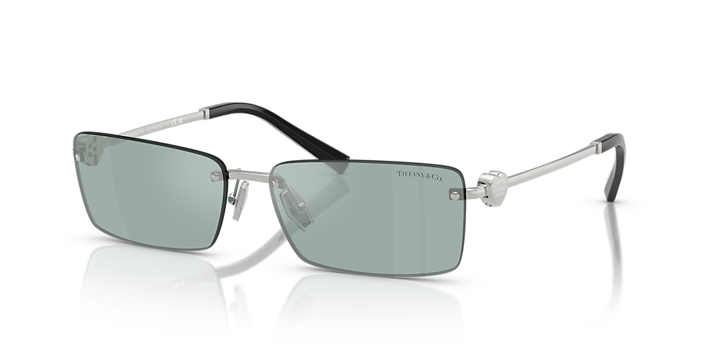 Tiffany & Co. TF3108B XL (60 - 15) with Blue lenses and Silver