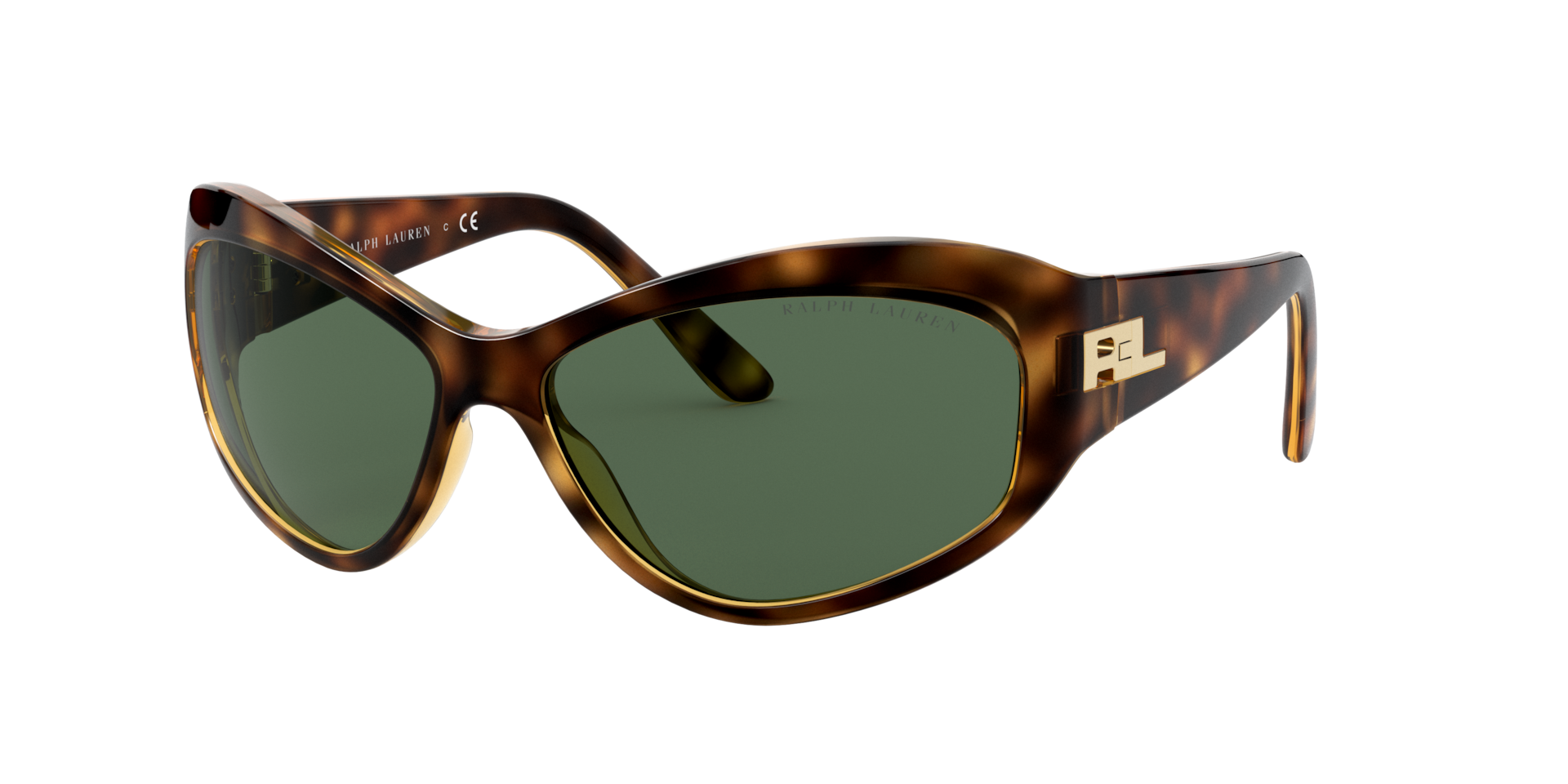 Ralph Lauren Femme Sunglass RL8179 - Couleur du Monture Havana fonc brillant Couleur de Lentille Vert 83 €