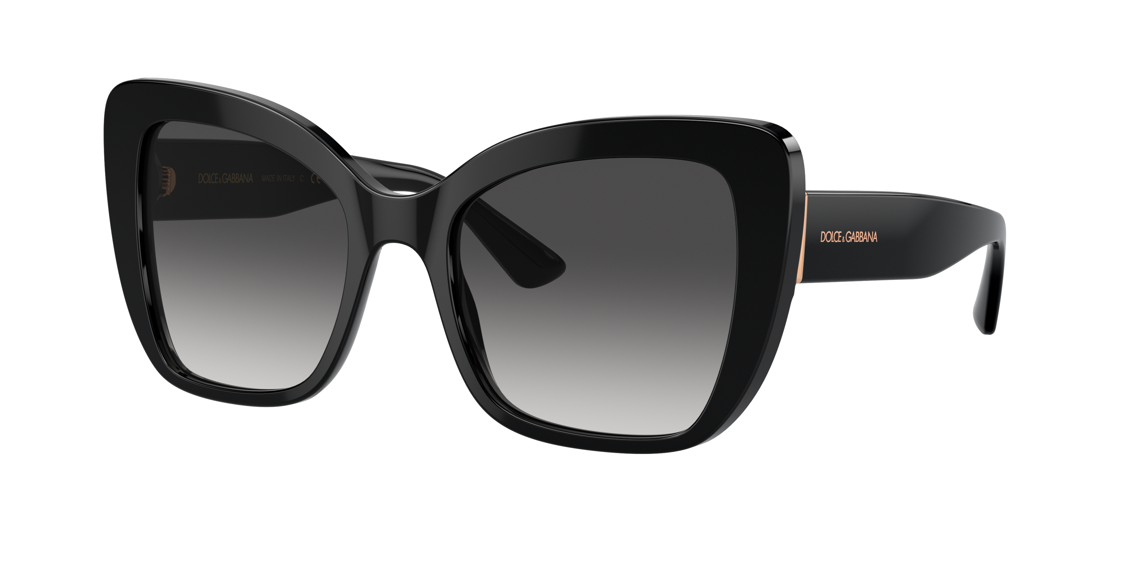 Dolce&Gabbana DG4348 M (54 - 20) with Grey lenses and Black frame
