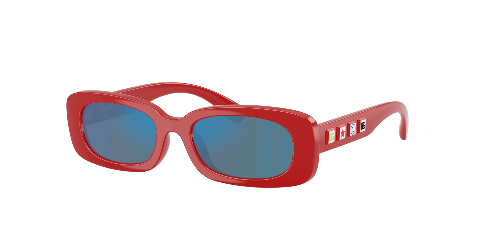 Dolce&Gabbana Unisex Sunglass DX6006U - Rahmenfarbe: Rot, Linsenfarbe: Dunkelgrau Blau verspiegelt