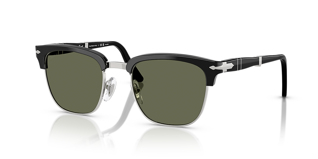persol サングラス Persol PO3375S M (52 - 21) with Green lenses and Black frame