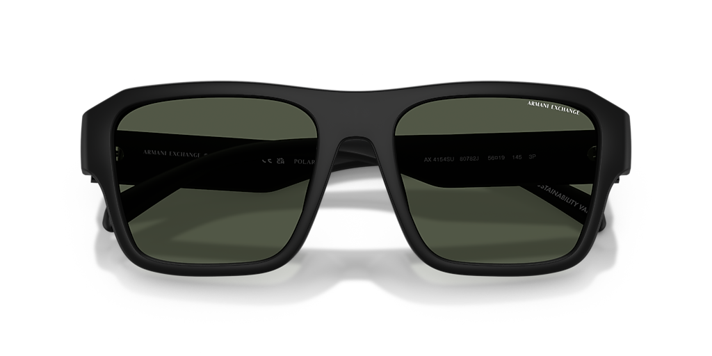 Armani Exchange AX4154SU L (56 - 19) with Green lenses and Black