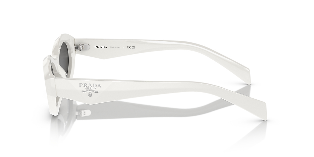 Prada PR 26ZS M (55 - 16) with Grey lenses and White frame