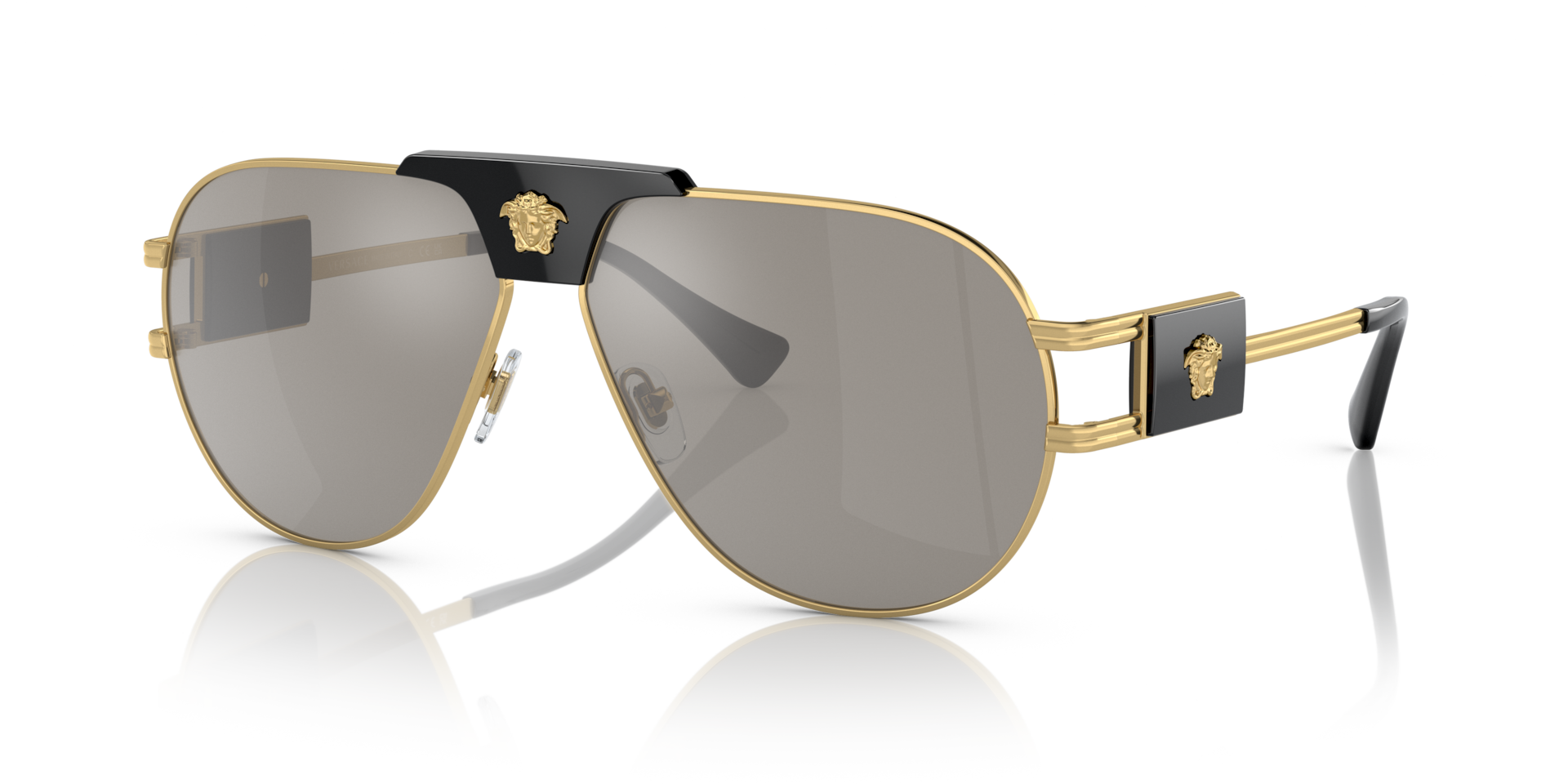 Versace VE2252 XXL (63 - 12) with Silver lenses and Gold frame