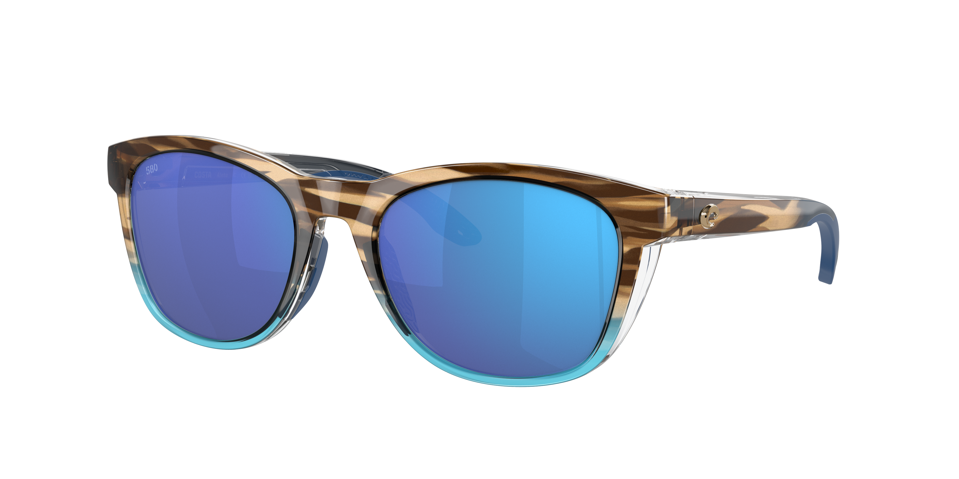 Costa Woman Sunglass Aleta -  Frame color: Wahoo, Lens color: Blue Mirror