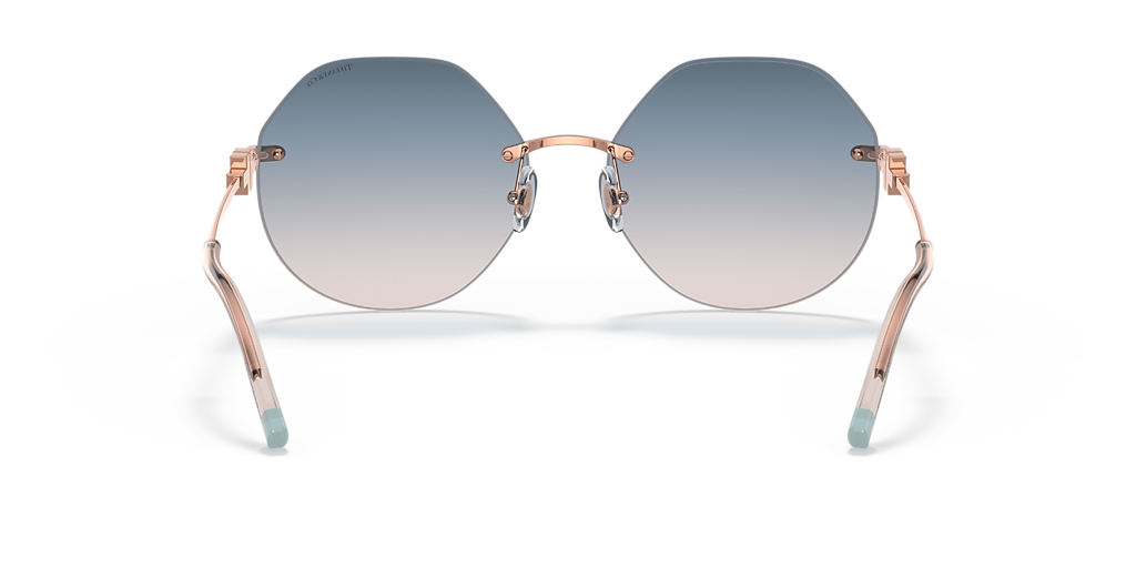 Tiffany & Co. TF3077 XL (60 - 17) with Blue lenses and Red frame
