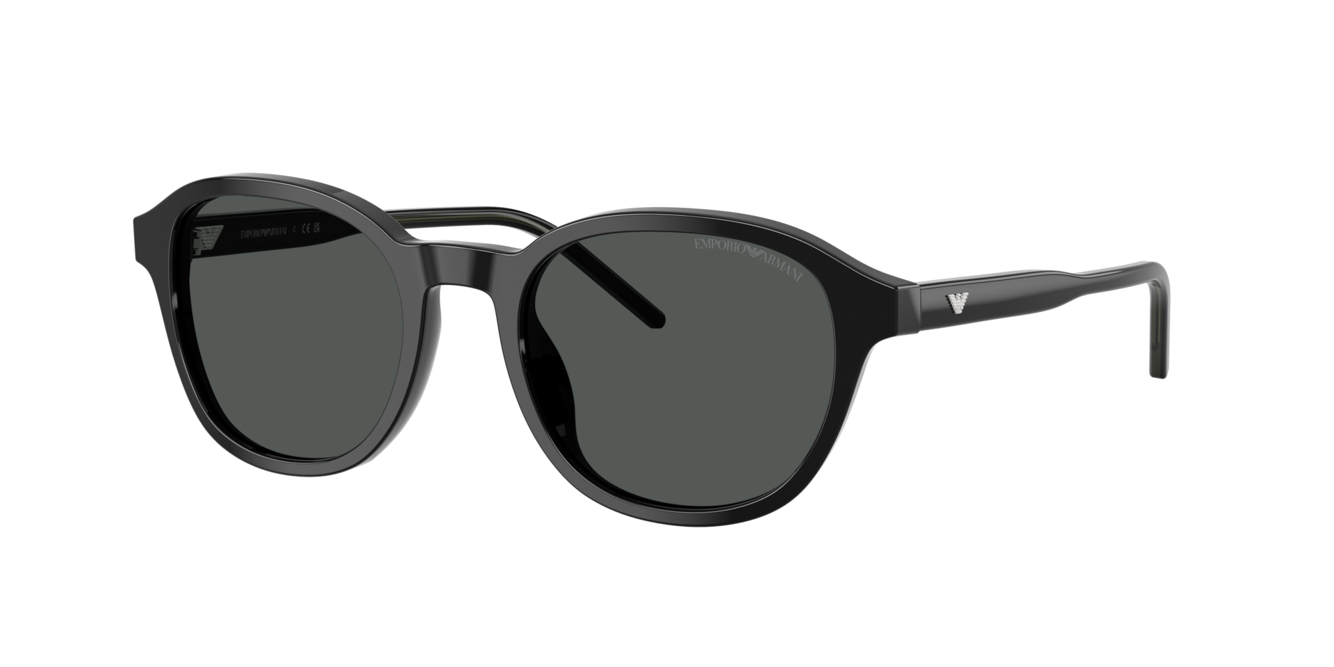 Emporio Armani Hombre Gris Oscuro Sunglass Ea4247u - Color Del Marco: Negro Brillante, Color De La Lente:
