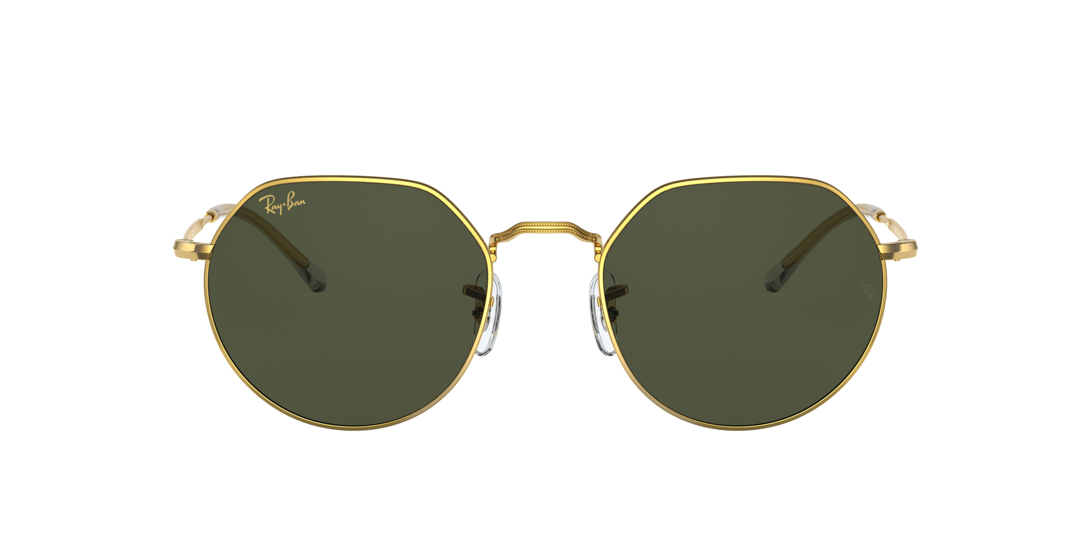 Ray-Ban Jack L (53 - 20) with Green lenses and Gold frame