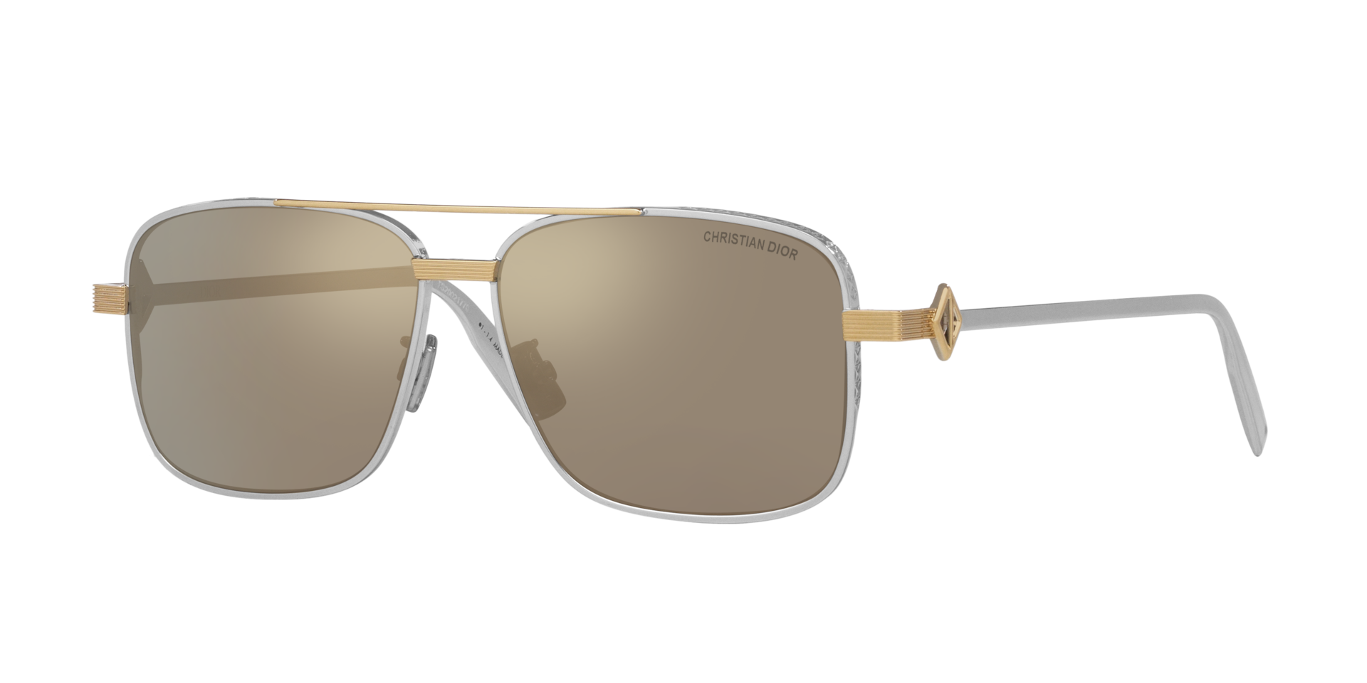 DIOR Man Sunglass Dm40146U -  Frame color: Grey, Lens color: Yellow Mirror