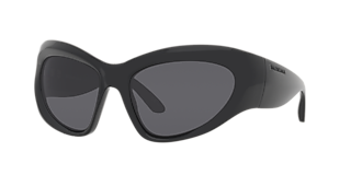 Balenciaga BB0324SK L (55 - 19) with Grey lenses and Black frame