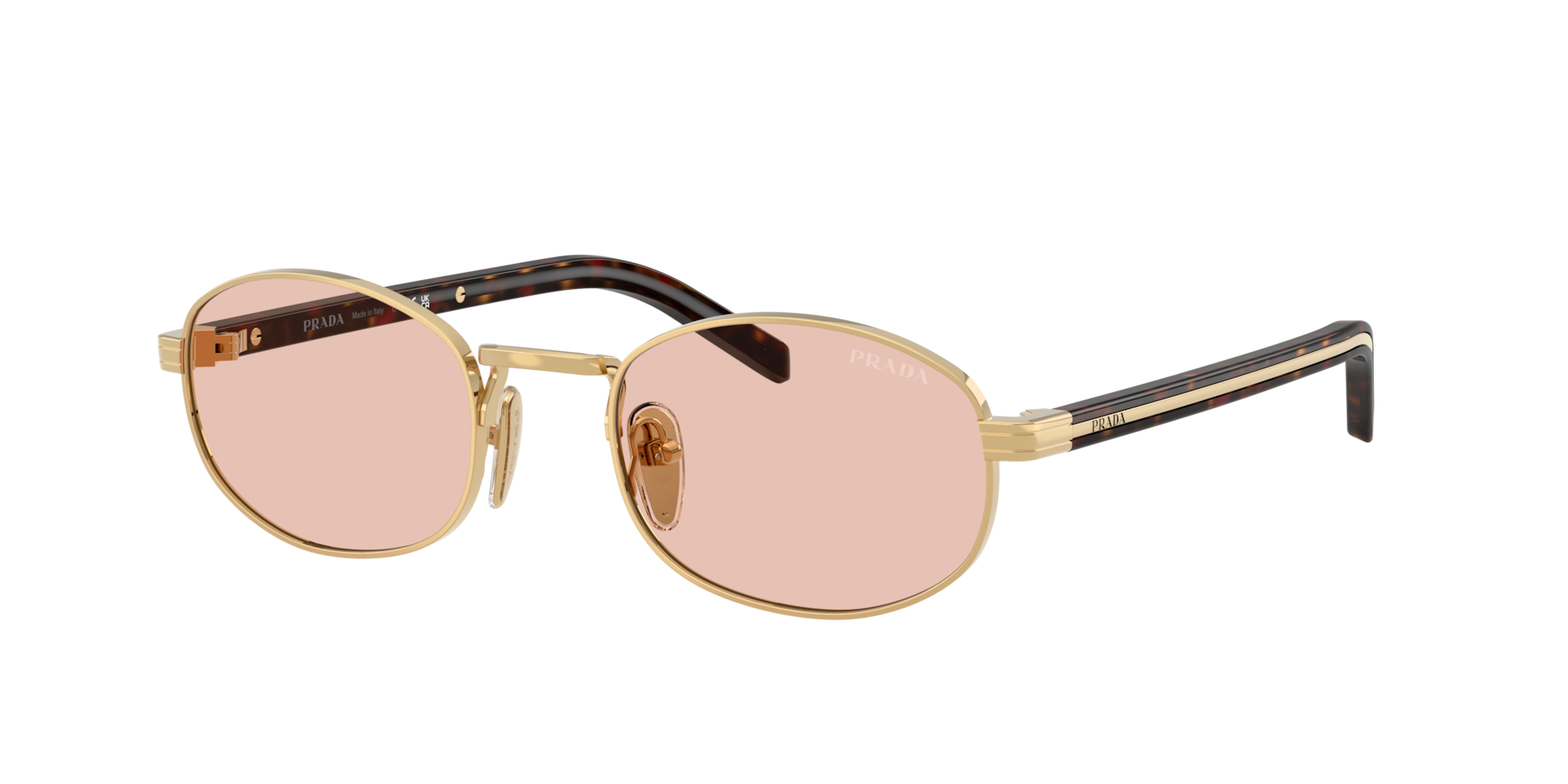 Prada PR B53S S (52 - 21) with Pink lenses and Gold frame