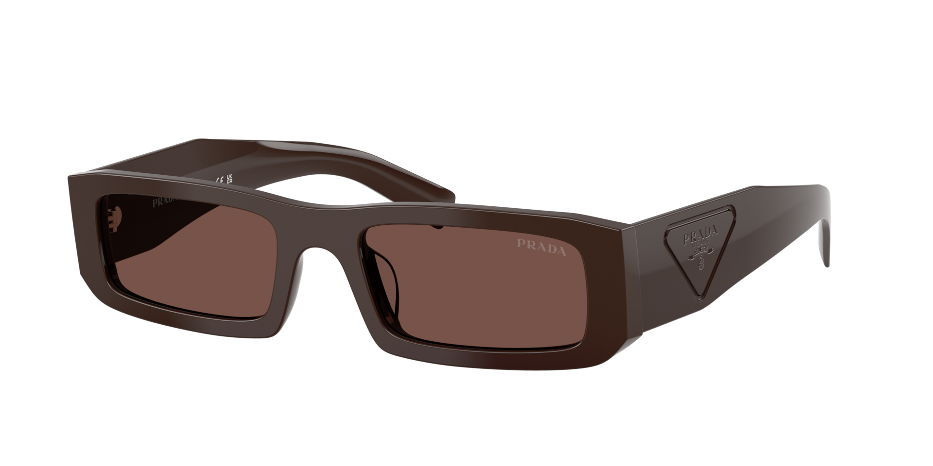 Prada PR D09SD L (54 - 20) with Brown lenses and Brown frame