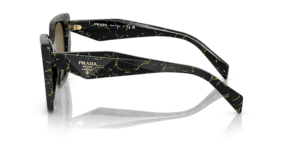 Prada PR 19ZS M (55 - 17) with Brown lenses and Black frame
