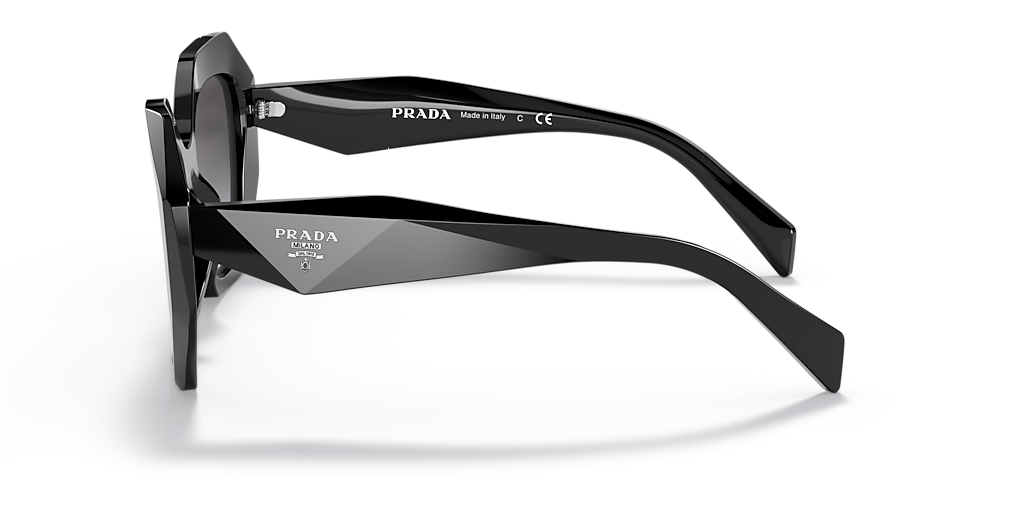 Prada PR 16WSF M (53 - 18) with Grey lenses and Black frame