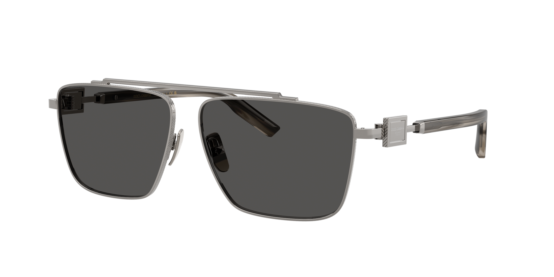 Dolce&Gabbana Mann Sunglass DG2336 - Rahmenfarbe: Gunmetal, Linsenfarbe: Dunkelgrau