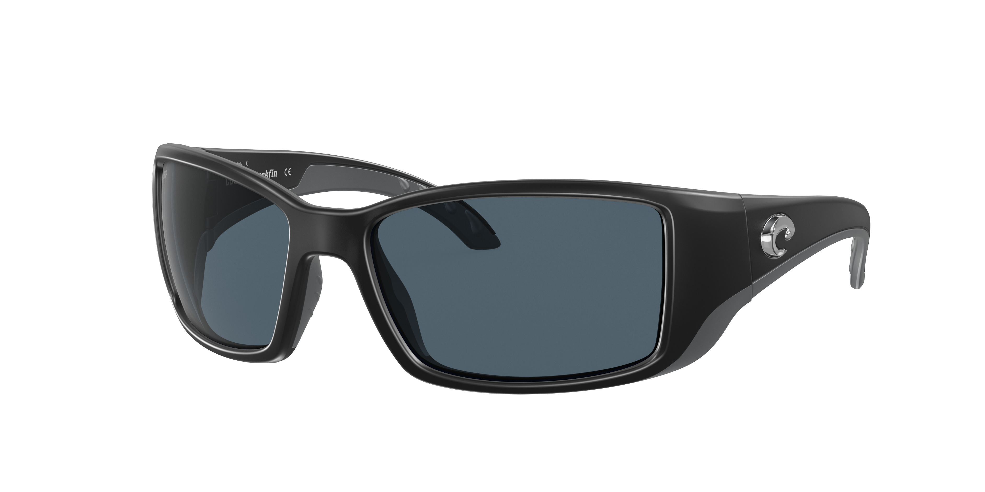 Costa Man Sunglass Blackfin -  Frame color: Matte Black, Lens color: Gray