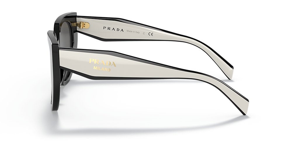 Prada PR 14WSF M (53 - 19) with Grey lenses and Black frame