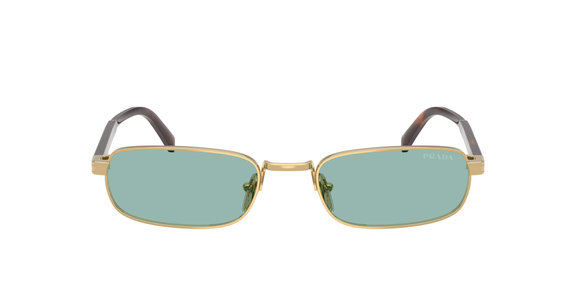 Prada PR B54S M (54 - 20) with Green lenses and Gold frame