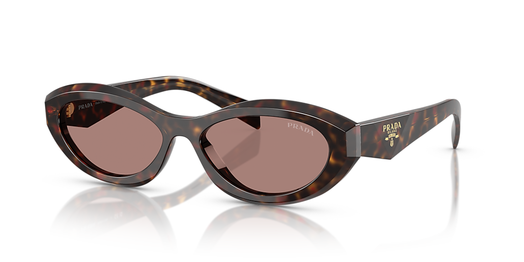 Prada PR 26ZS M (55 - 16) with Brown lenses and Tortoise frame