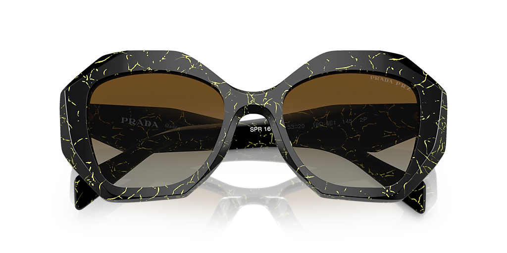 Prada PR 16WSF M (53 - 18) with Brown lenses and Black frame