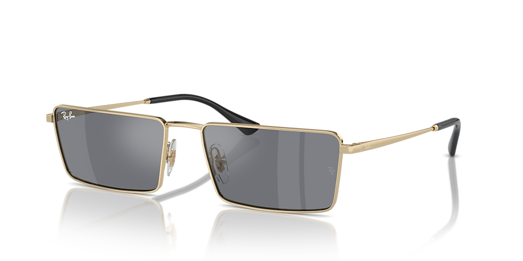 Ray-Ban サングラス 新品 EMY ゴールドフレーム Y2K Ray-Ban Emy Bio-Based XXL (59 - 17) with Classic lenses and Gold