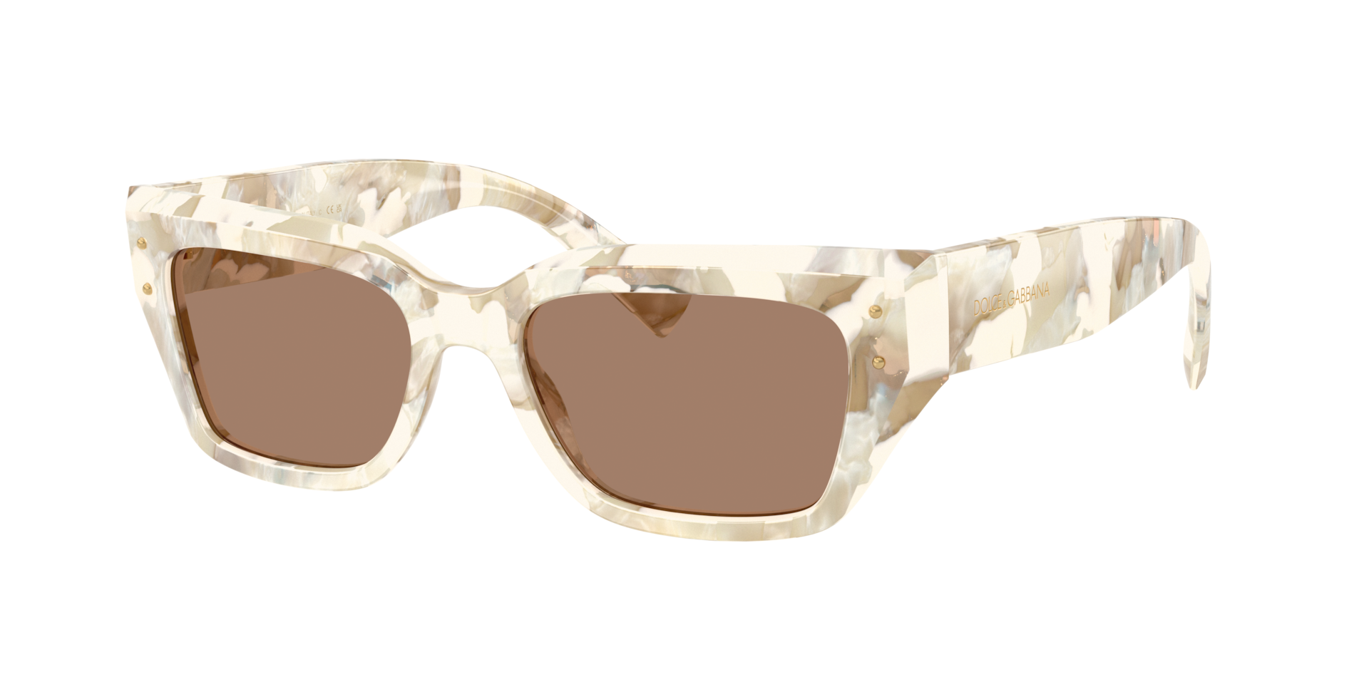 DolceGabbana Femme Sunglass DG4462 - Couleur du Monture Pearl Havana Cream Couleur de Lentille Marron uni 199 €