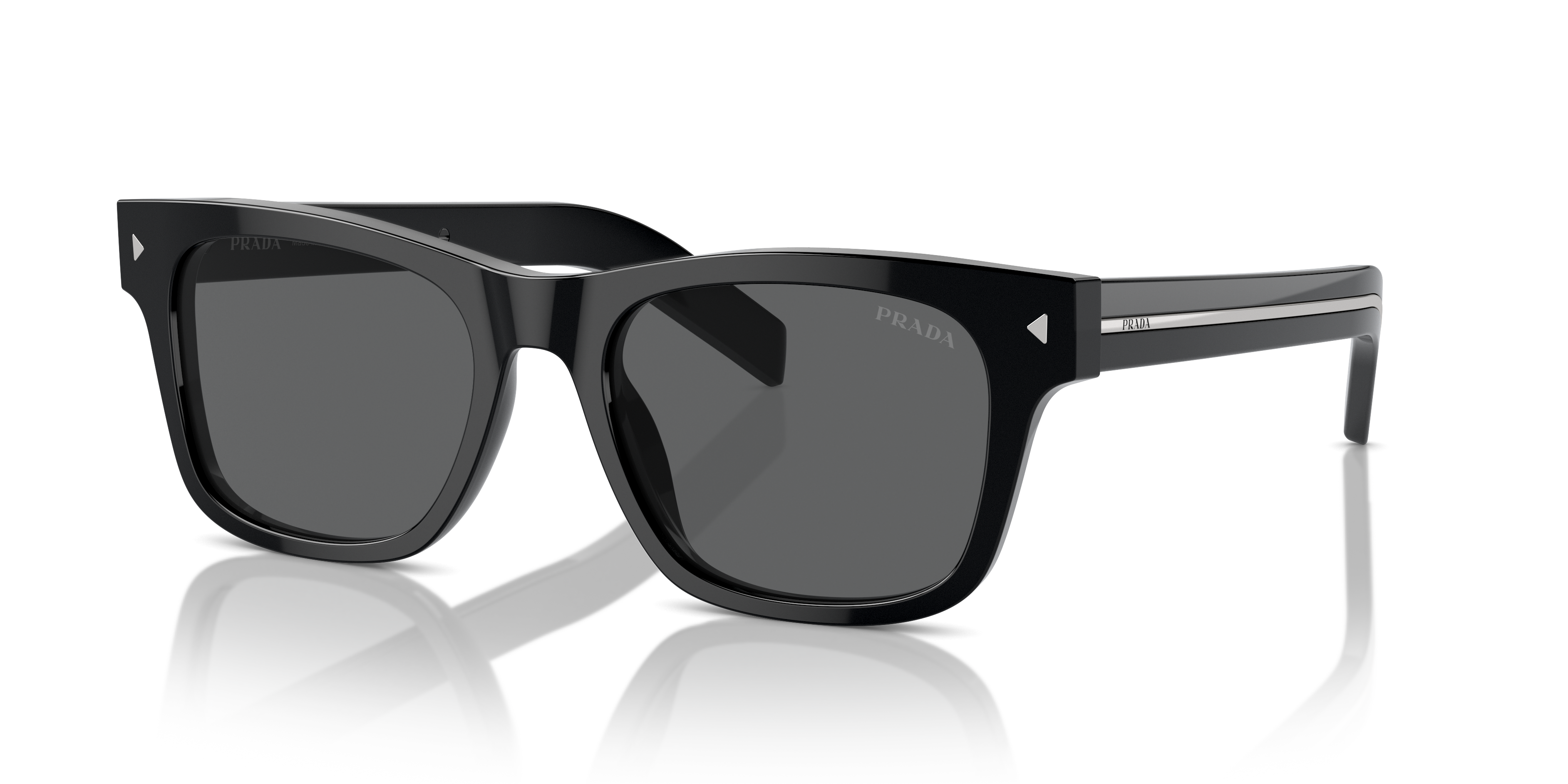 Prada PR A17S L (54 - 19) with Grey lenses and Black frame