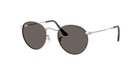 Ray-Ban Round Metal L (53 - 21) with Black lenses and Gold frame