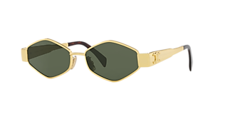 Celine Metal Triomphe CL40325U M (59 - 14) with Green lenses and
