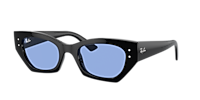 Ray-Ban Zena S (49 - 22) with Blue lenses and Black frame