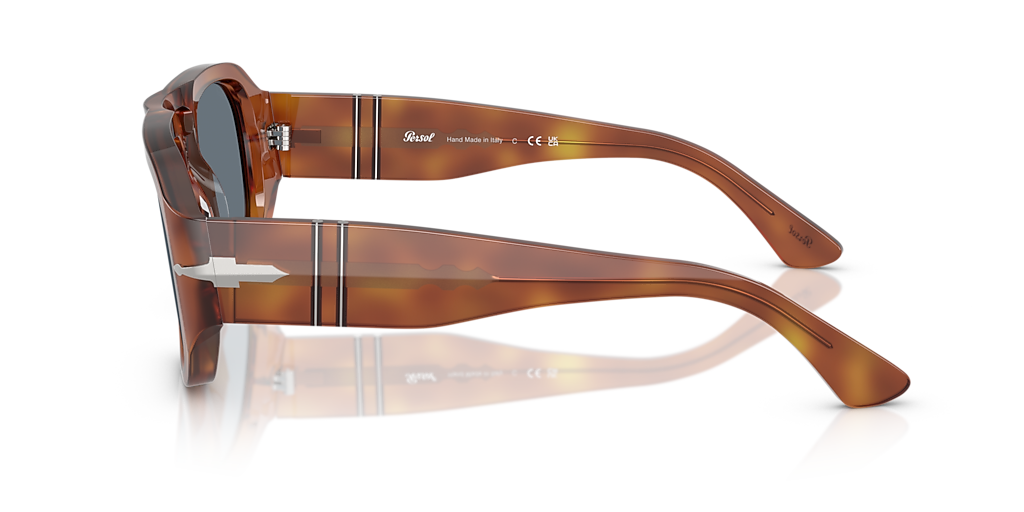 Persol PO3373S - Vincent L (53 - 20) with Blue lenses and Brown