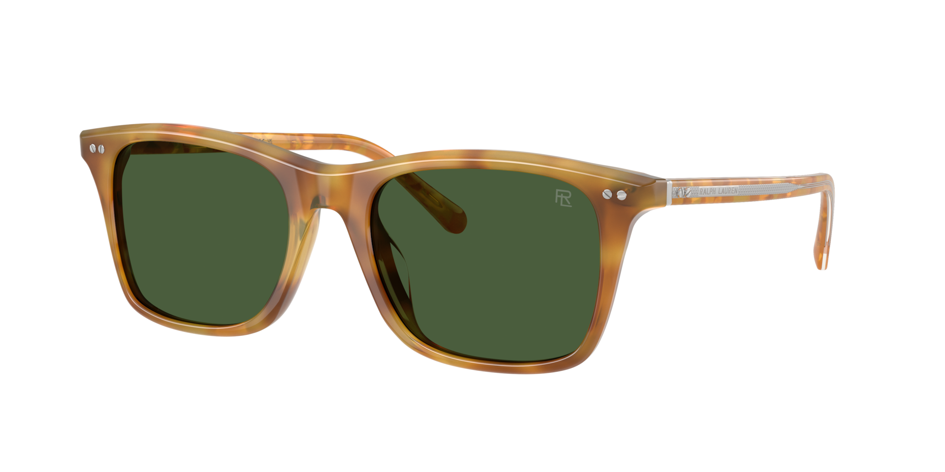 Ralph Lauren Homme Sunglass RL8242U - Couleur du Monture caille de tortue brillant marron clair Couleur de Lentille Vert bouteille 349 €