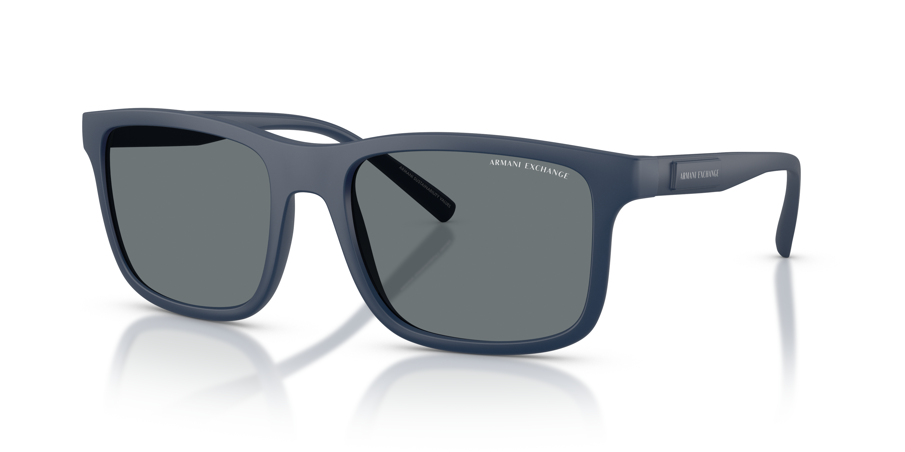 arunomimi Armani Exchange AX4145S XXL (57 - 19) com Lentes Azul e Armação