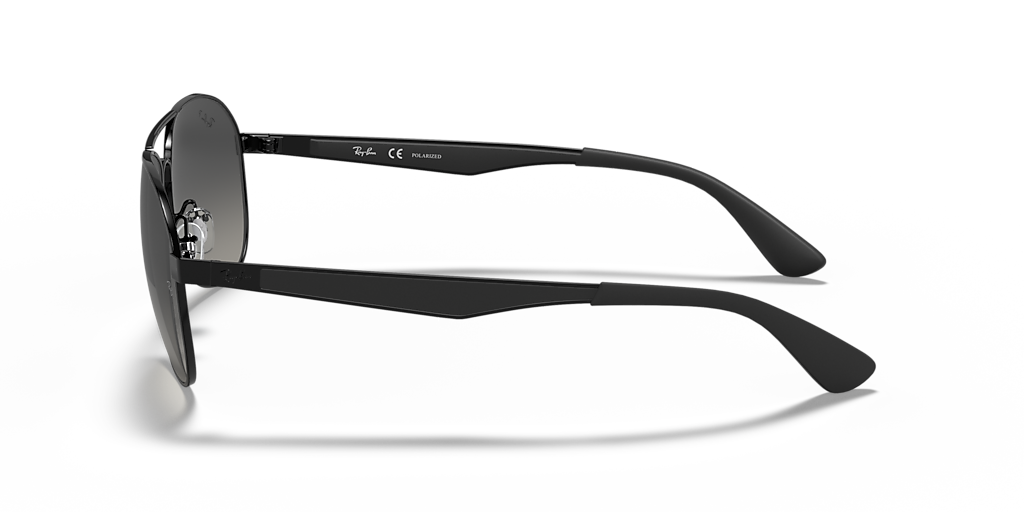 Ray-Ban RB3549 XL (61 - 16) with Grey lenses and Black frame