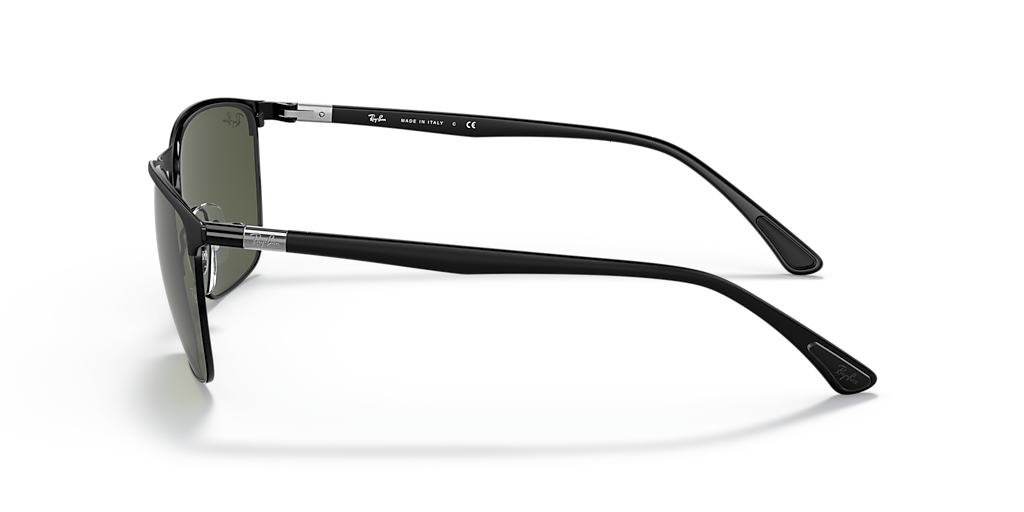 Ray-Ban RB3686 XL (57 - 19) with Green lenses and Black frame