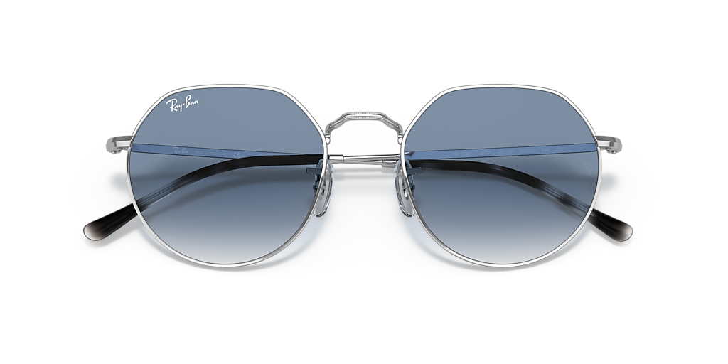 Ray-Ban Jack L (53 - 20) with Blue lenses and Silver frame