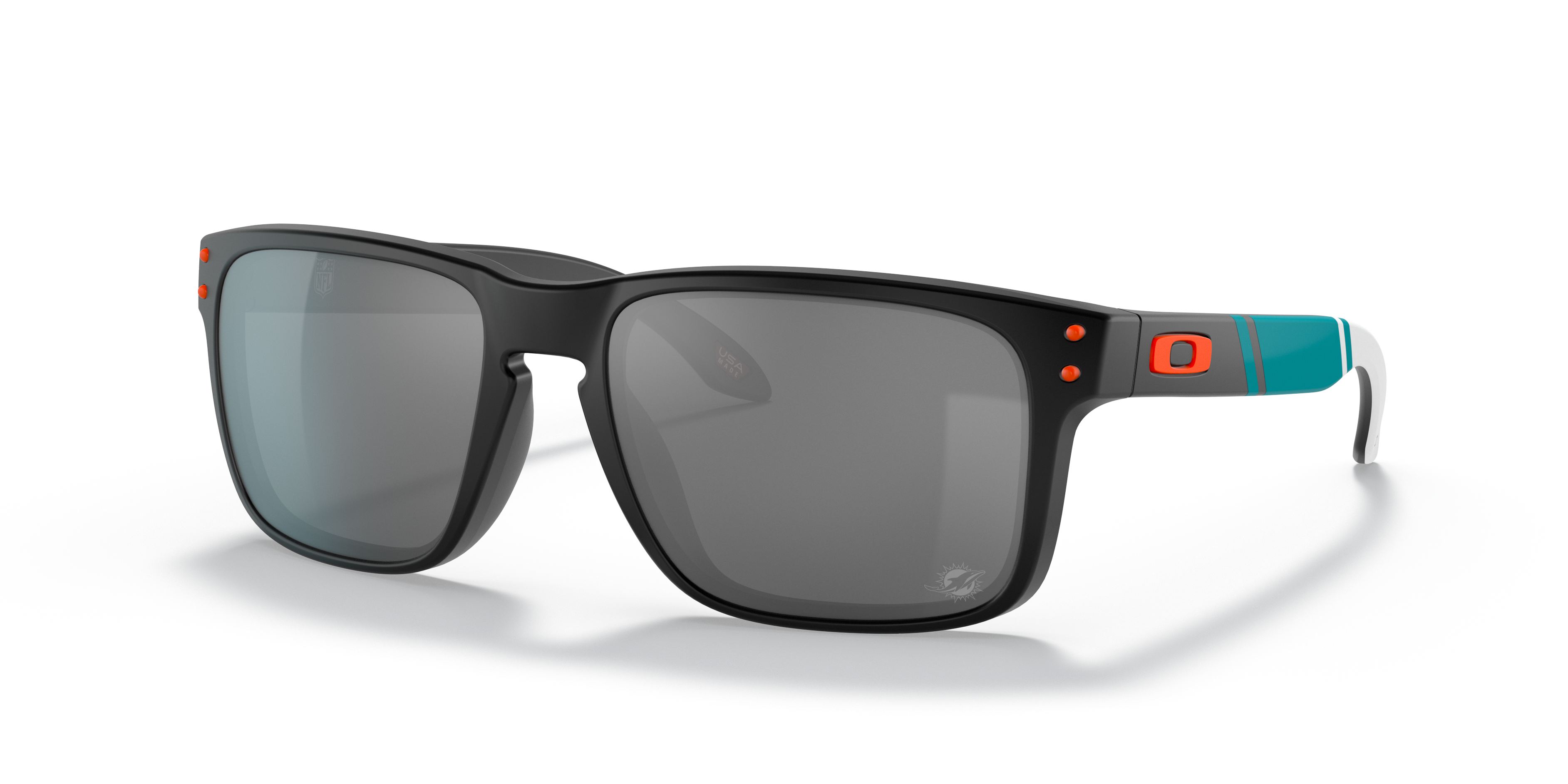 Oakley OO9102 Miami Dolphins Holbrook™ XL (57 - 18) with Black