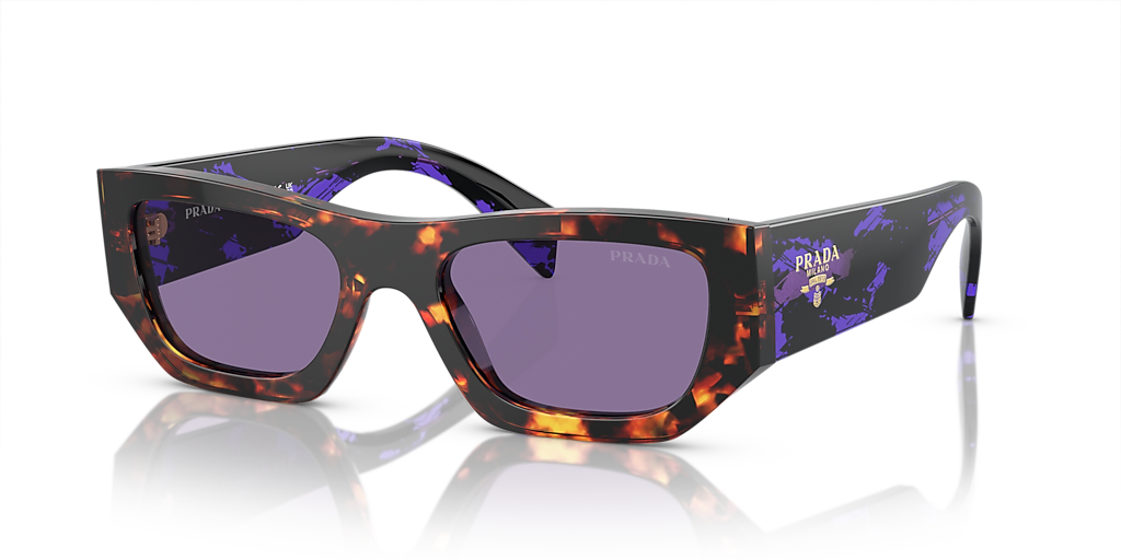 Prada PR A01S M (53 - 20) with Violet lenses and Tortoise frame