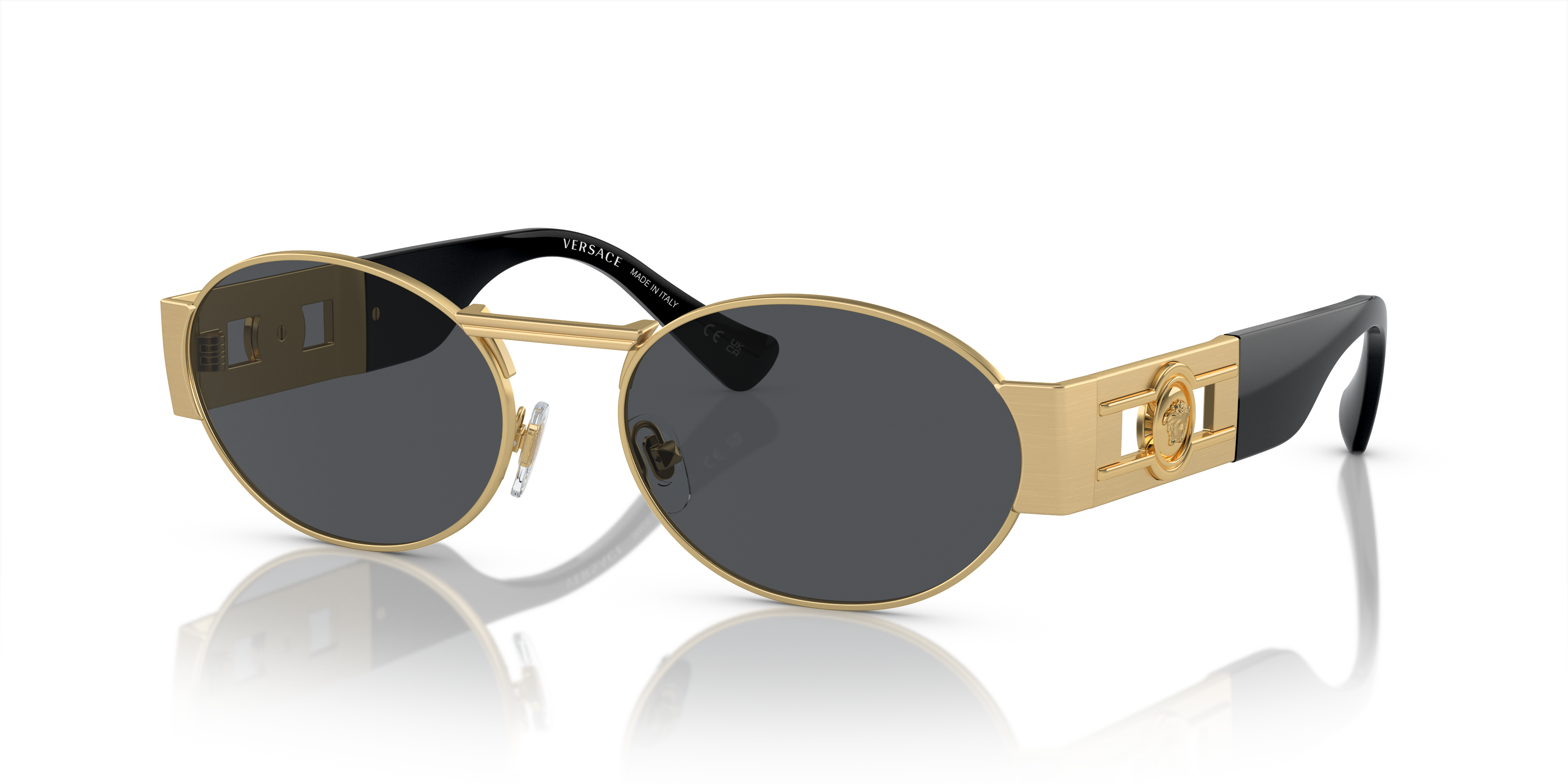 Versace VE2264 L (56 - 18) with Grey lenses and Gold frame