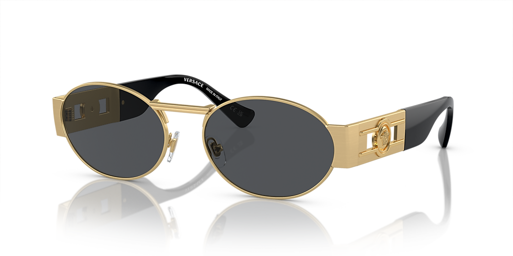 Versace VE2264 L (56 - 18) with Grey lenses and Gold frame