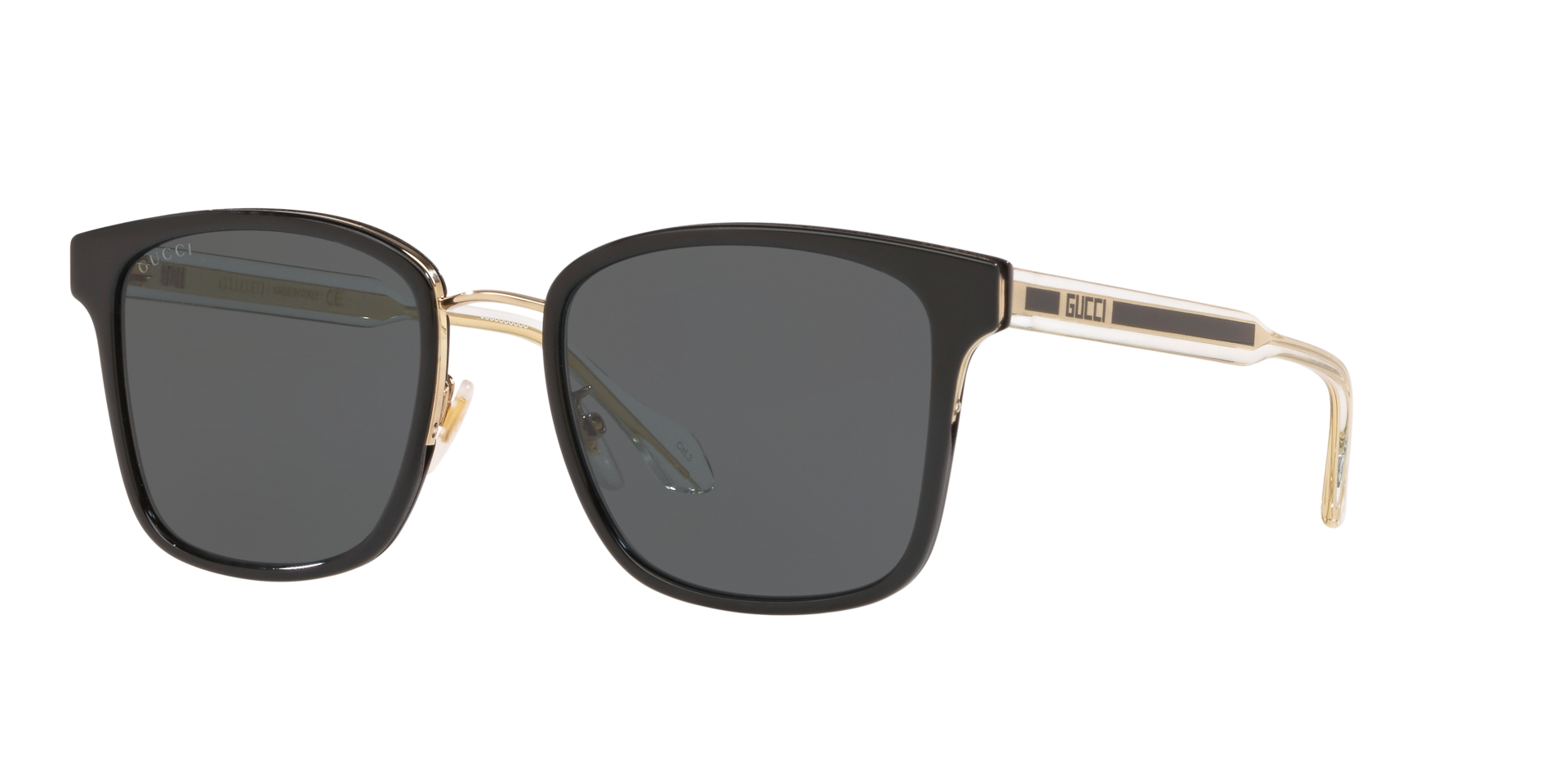 Gucci GG0563SKN L (55 - 21) with Transparent lenses and Black