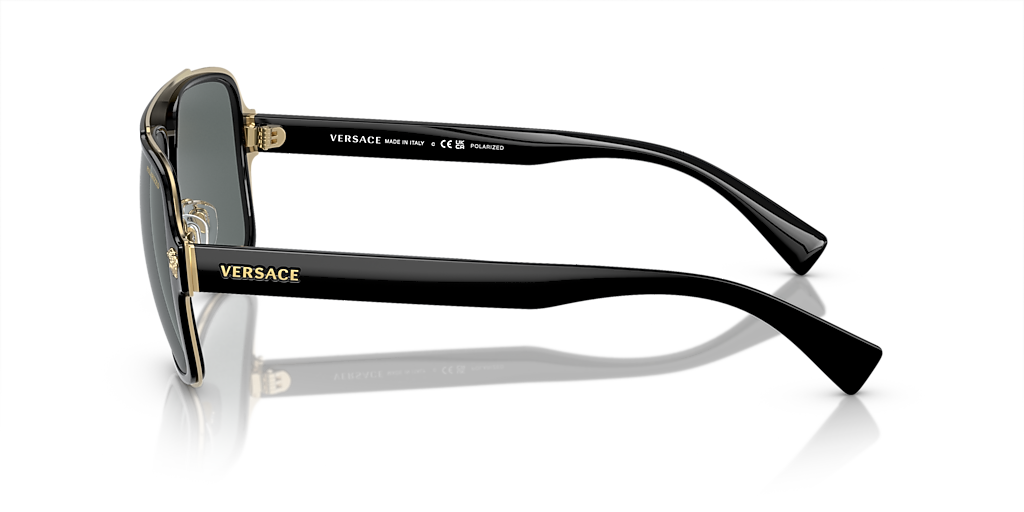 Versace VE2199 XL (56 - 18) with Grey lenses and Black frame