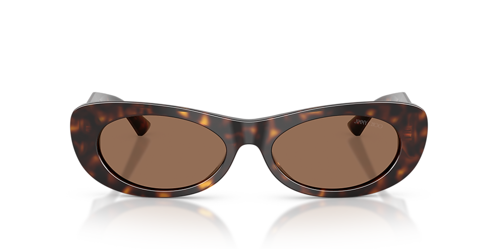 Jimmy Choo JC5038BU S (54 - 17) com Lentes Marrom e Armação