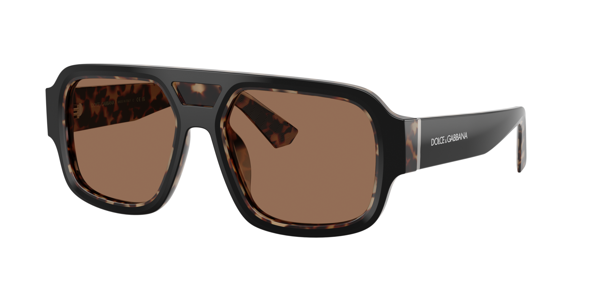 Dolce&Gabbana Mann Sunglass DG4516 - Rahmenfarbe: Black On Red Havana, Linsenfarbe: Dunkelbraun