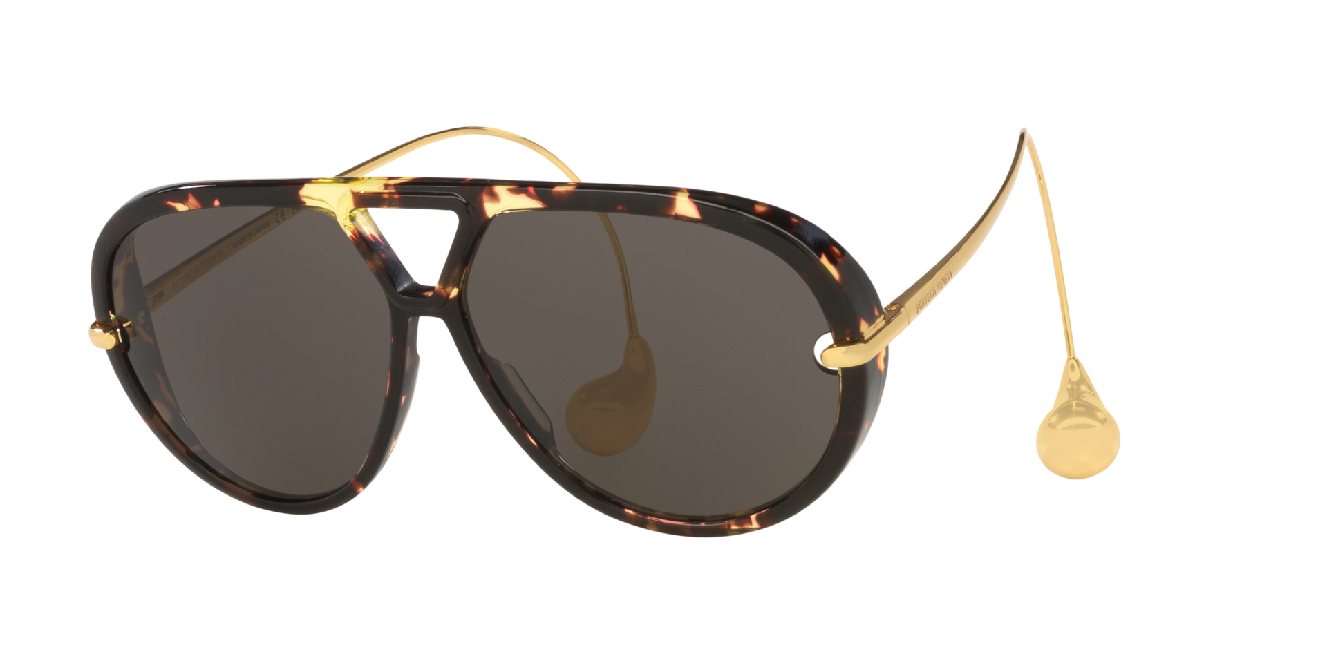 Bottega Veneta Woman Sunglass BV1273S - Frame color: Tortoise, Lens color: Grey