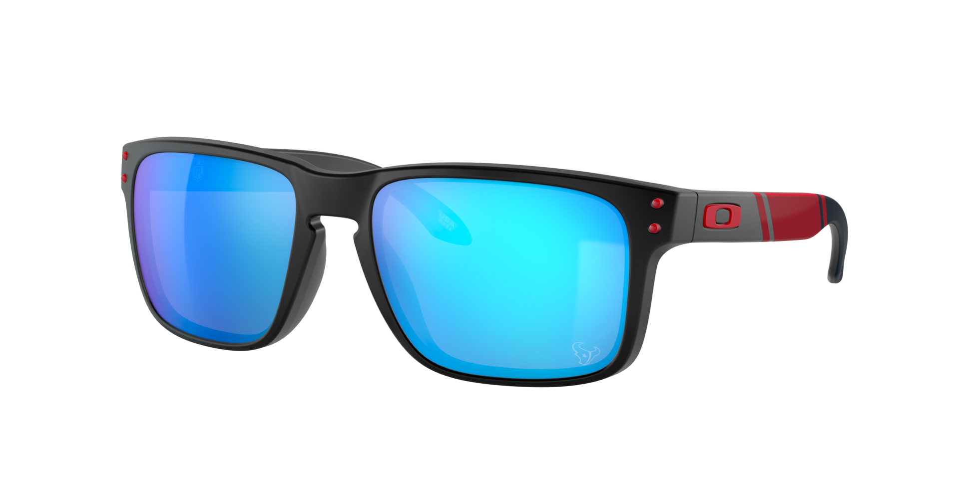 Oakley Mann Sunglass Houston Texans Holbrook™ - Rahmenfarbe: Matt Schwarz, Linsenfarbe: Prizm Sapphire