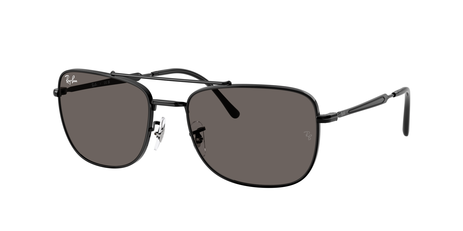Ray-Ban RB3755 XXL (59 - 19) with Grey lenses and Black frame